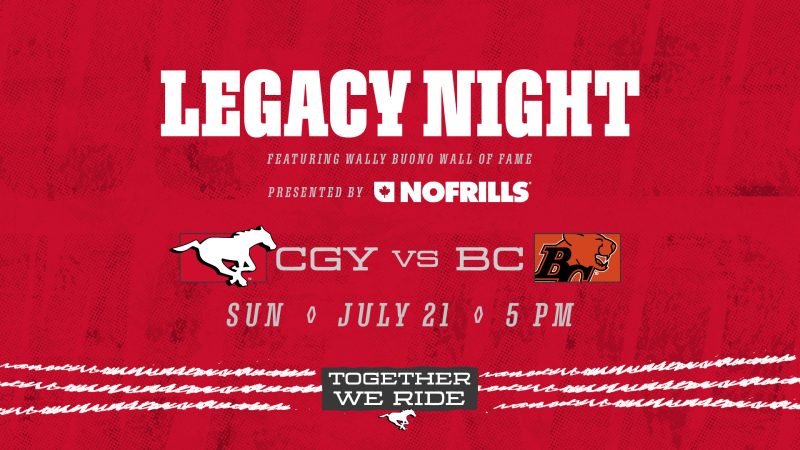 Legacy Night: CGY vs BC Presented By No Frills