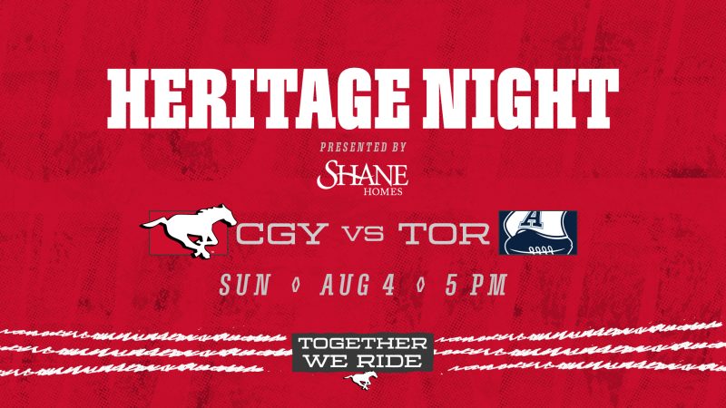 Heritage Night: CGY vs TOR Presented By Shane Homes