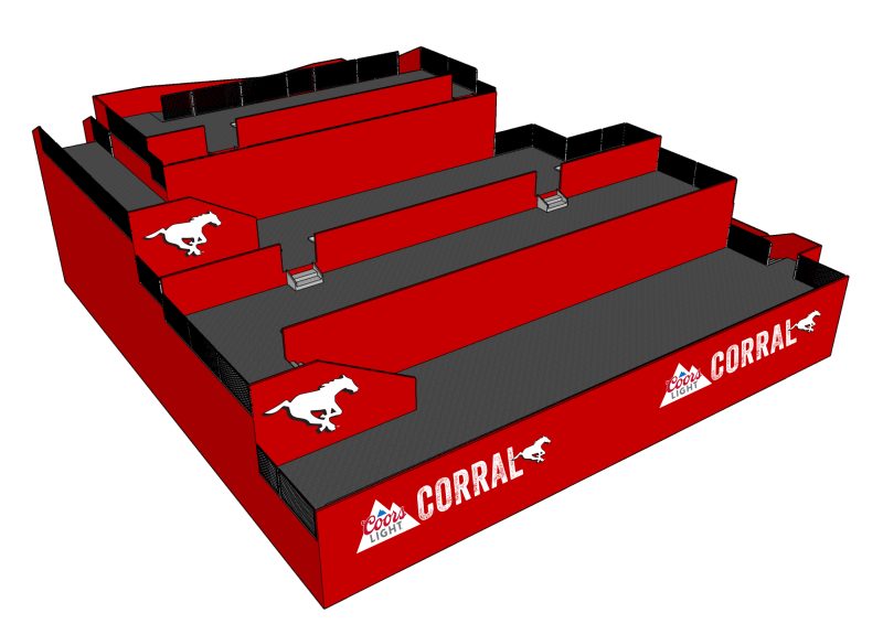 Rendering of the Coors Light Corral